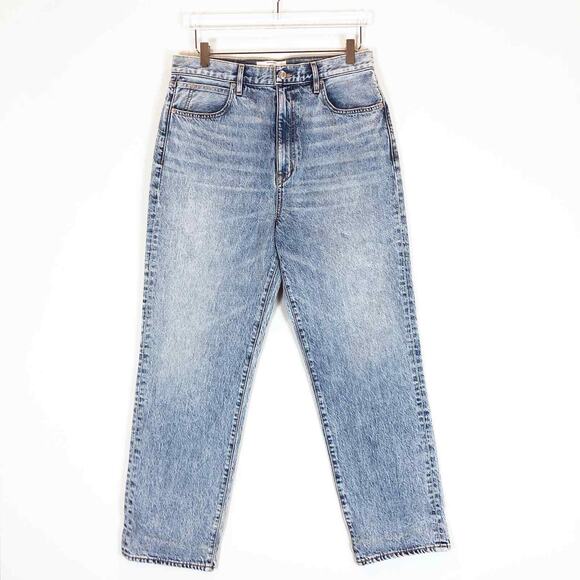 SLVRLAKE Womens Dakota Straight Leg Jeans Size 32 High Rise Light Wash Cotton - Picture 1 of 8